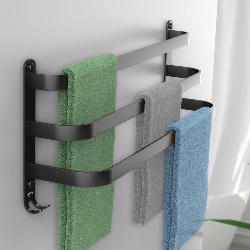 Waar moet een handdoekenrek aan voldoen?