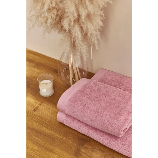 Badhanddoek 50x100 cm (8 stuks) - Luxe hotel kwaliteit - Oud Roze
