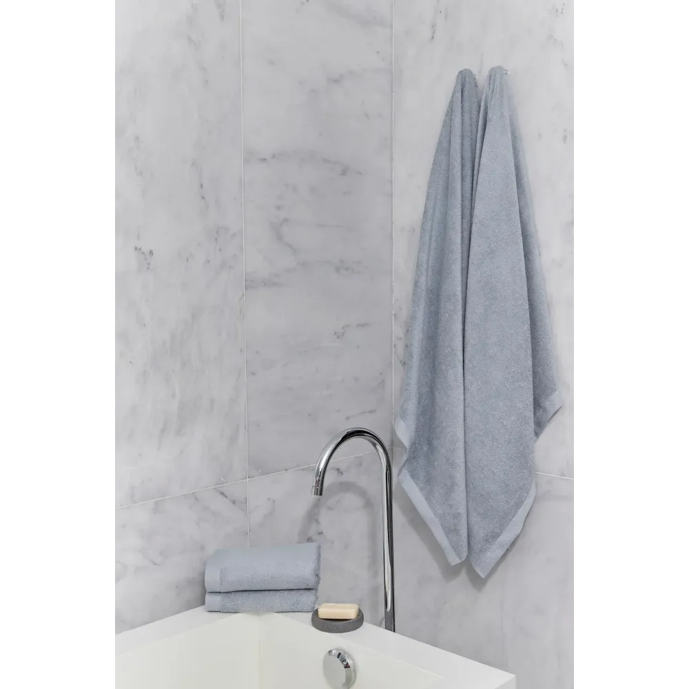 Badhanddoek 50x100 cm (8 stuks) - Luxe hotel kwaliteit - Silver Grey
