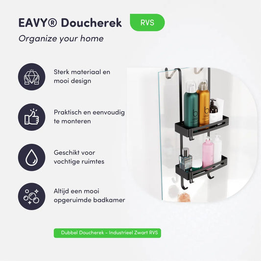 Doucherek - 2 Laags - Doucherek zonder Boren - EAVY.NL
