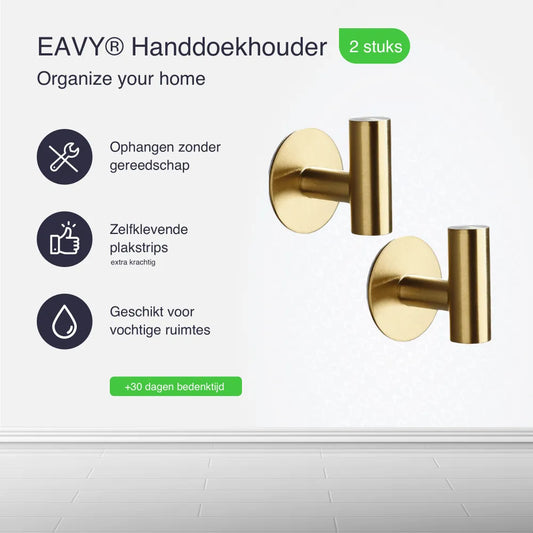 Voordelen handdoek houders goud zelfklevend