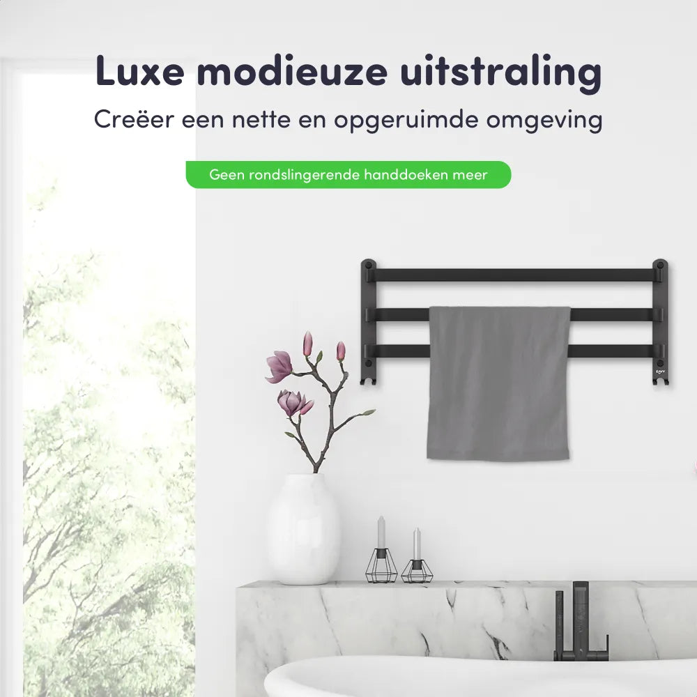 EAVY Handdoekrek Badkamer - Handdoekrekken - Handdoekhouder - Handdoekstang - Eavy.nl