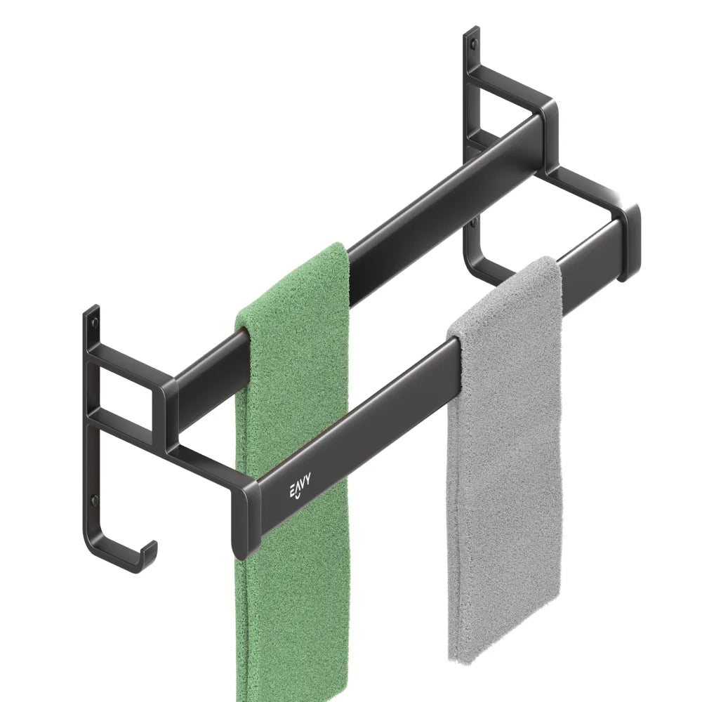 EAVY Handdoekrek Zwart 60 cm breed - EAVY.NL