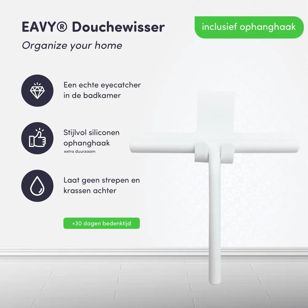 Voordelen douchewisser ophangsysteem