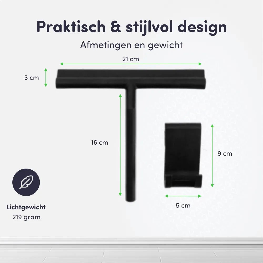 Afmetingen douchewisser