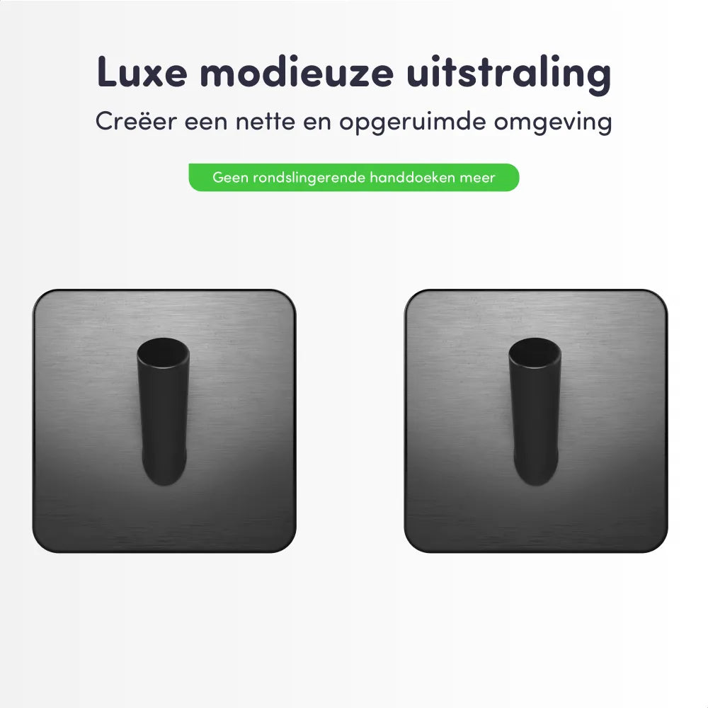 Haakjes gunmetal