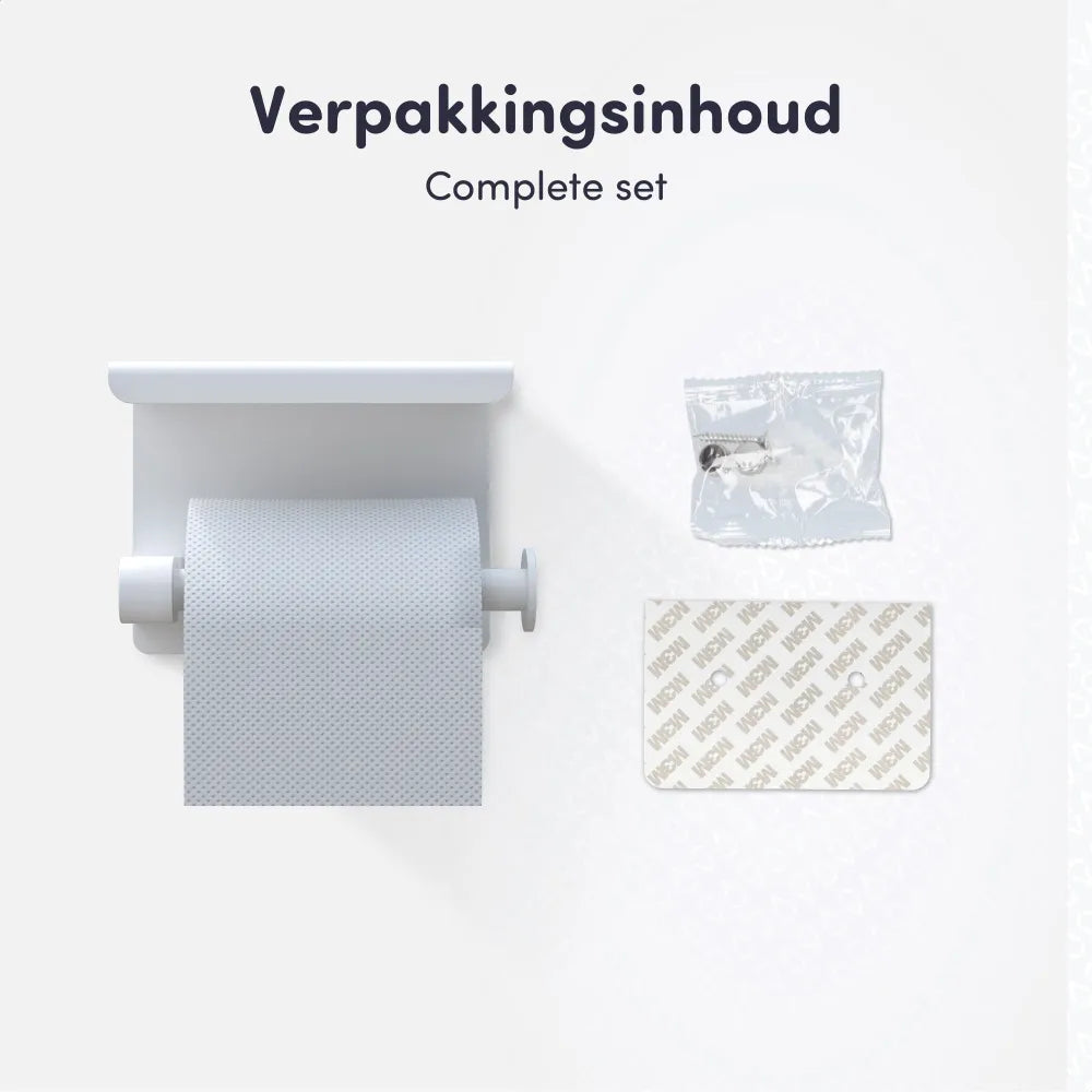 Verpakkingsinhoud Details WC rol houder - toiletrolhouder - wit - EAVY