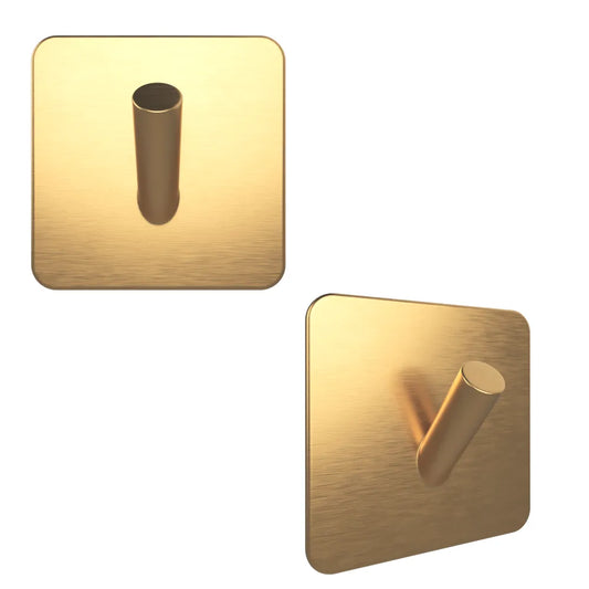 EAVY Zelfklevende Handdoekhaakjes Goud - Set van 2 Handdoekhouders - EAVY.NL