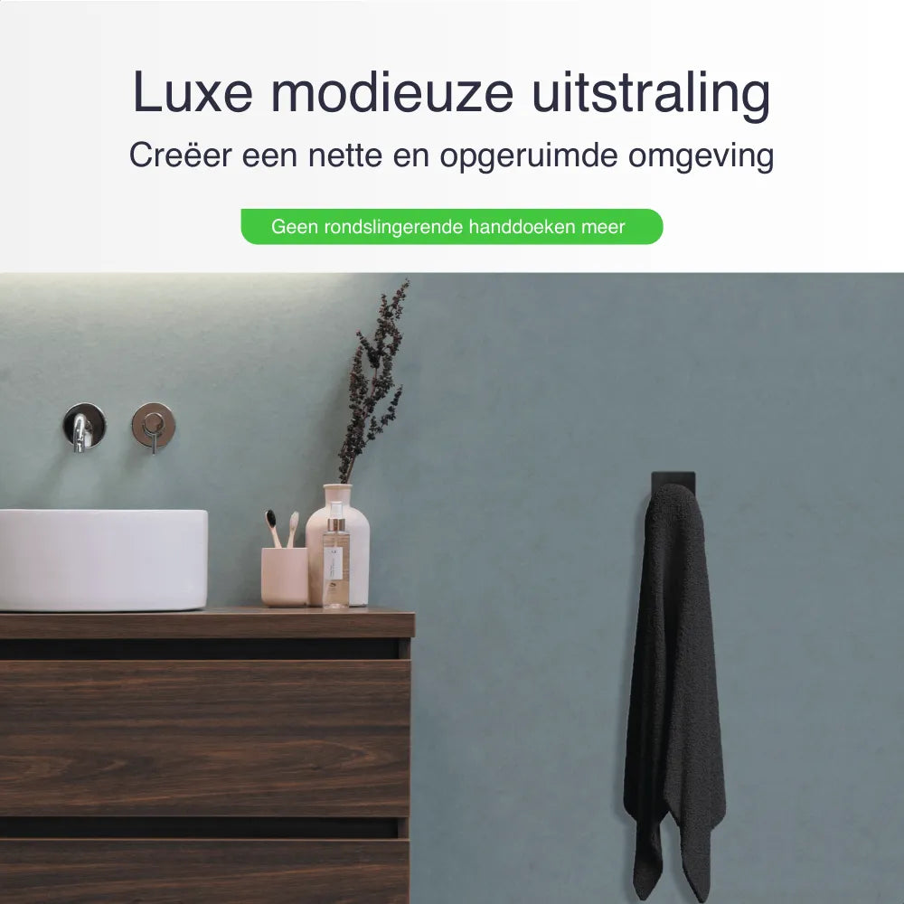Luxe zelfklevende handdoekhouders