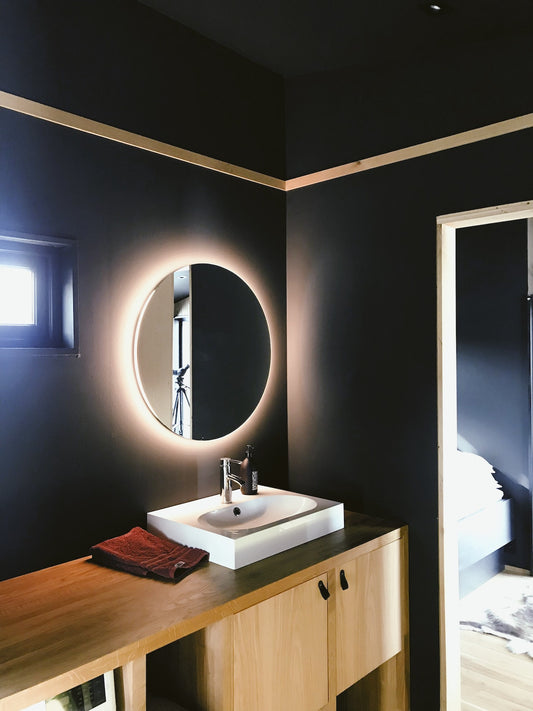 Badkamer zwart goud