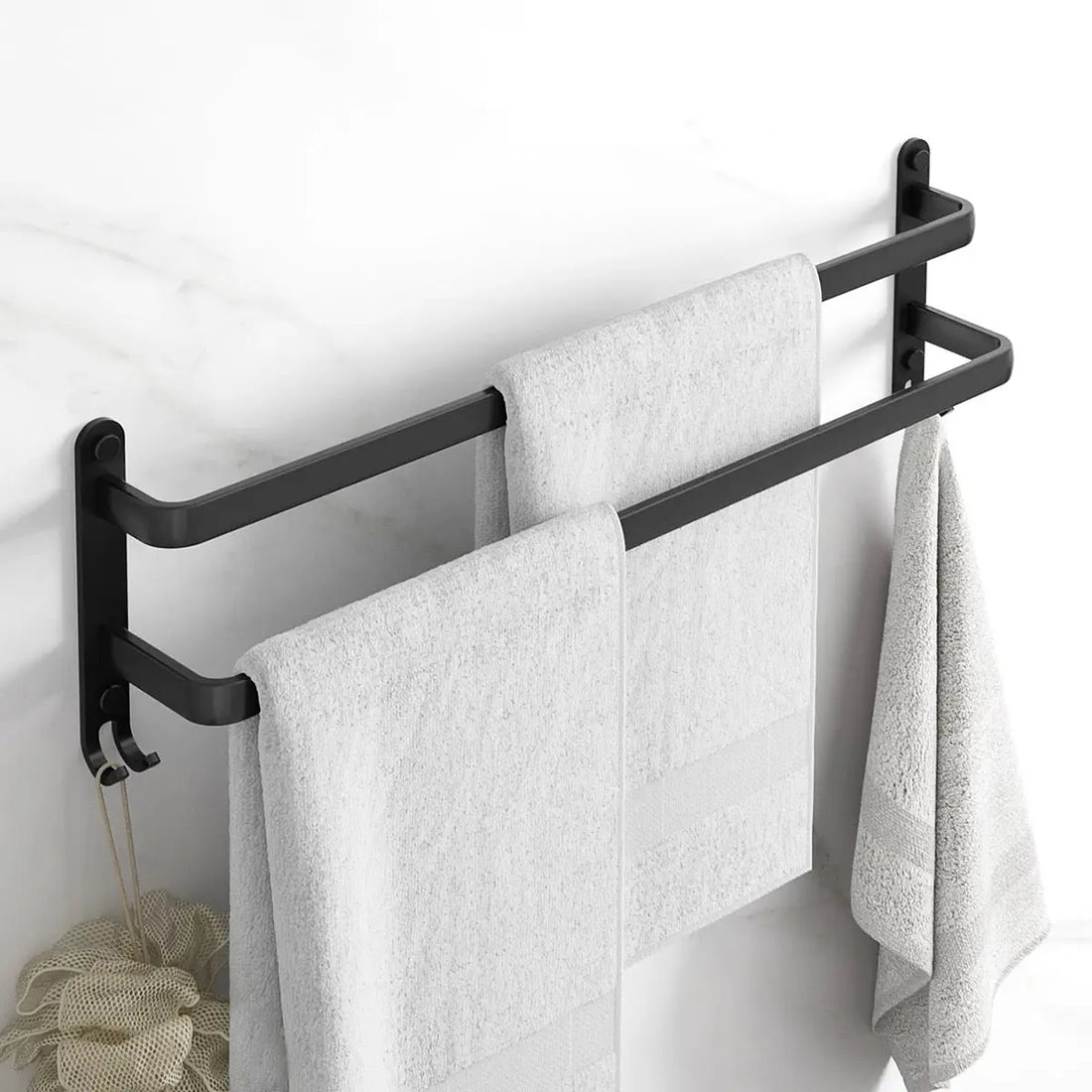 Lange handdoekstang voor badkamer en keuken - 90 cm 100