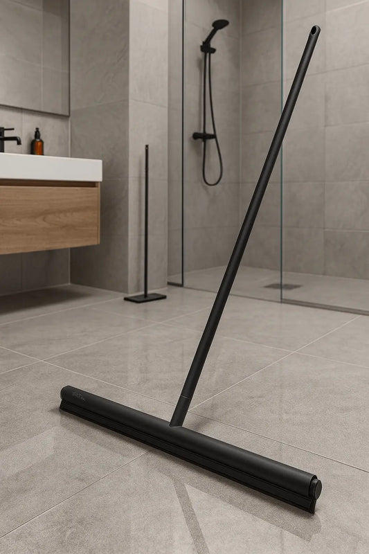 Hoe gebruik je een vloertrekker in de badkamer?