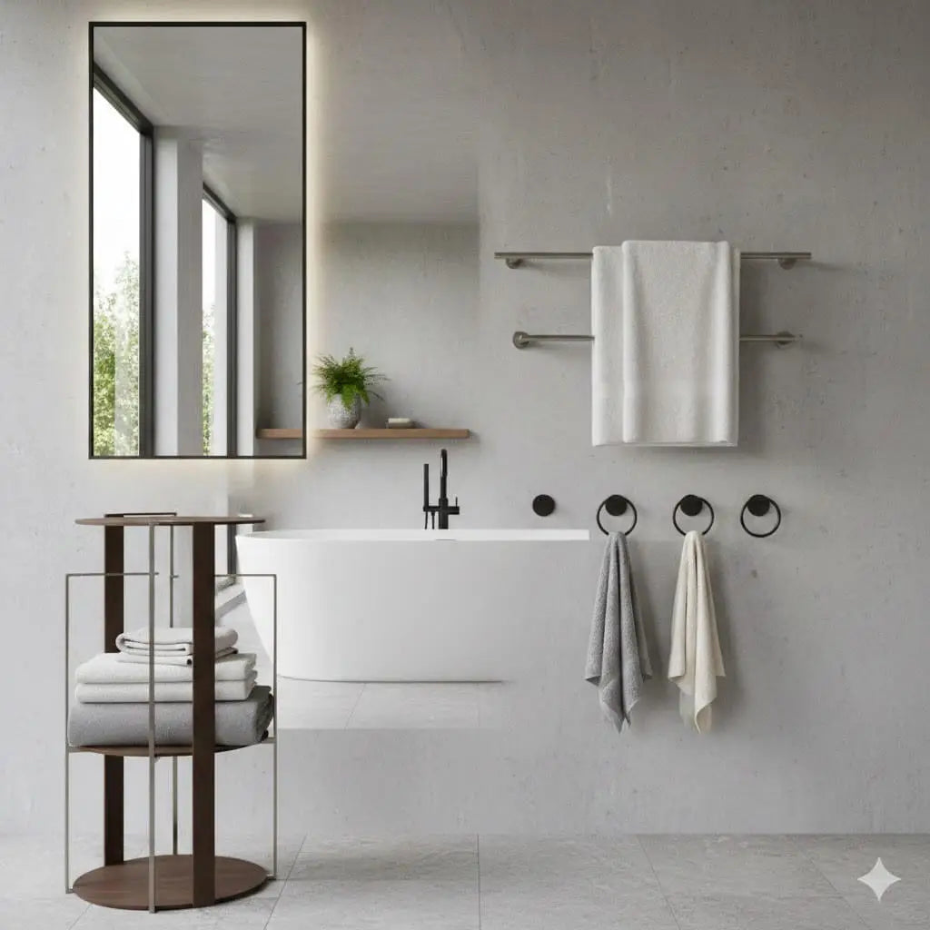 Zijn handdoekrekken nog in de mode?