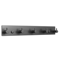 EAVY - Wandkapstok - Kapstok - 5 Haaks - 32 cm - RVS - Gunmetal - Handdoekrek