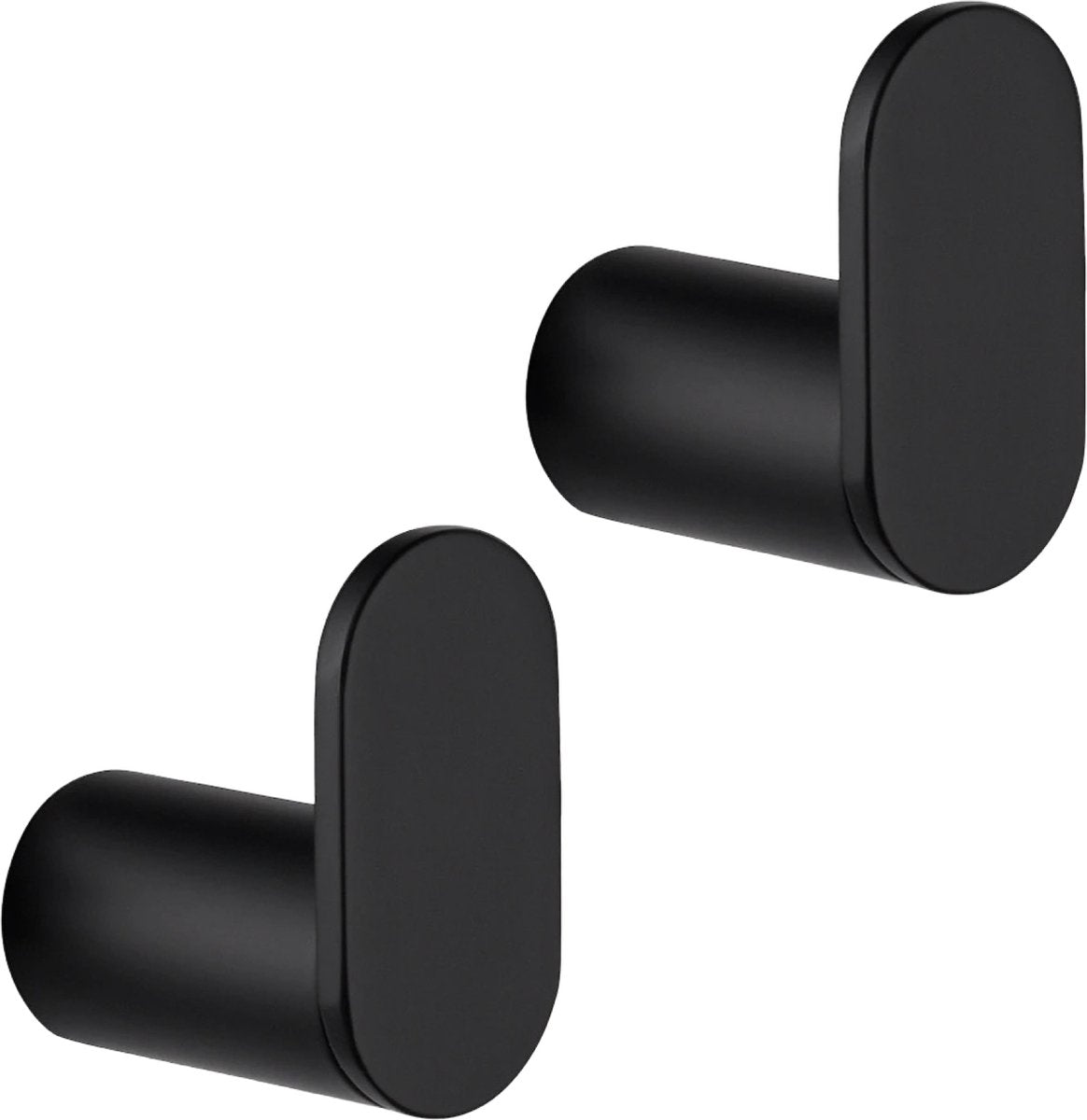 Set van 2 handdoekhaakjes - Boren - RVS - EAVY.NL