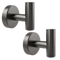 EAVY - Handdoekhaak set van 2 - Boren - Schroef - Gunmetal