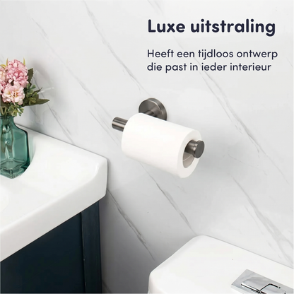EAVY - Toiletrolhouder Gun Metal - Boren - Schroef