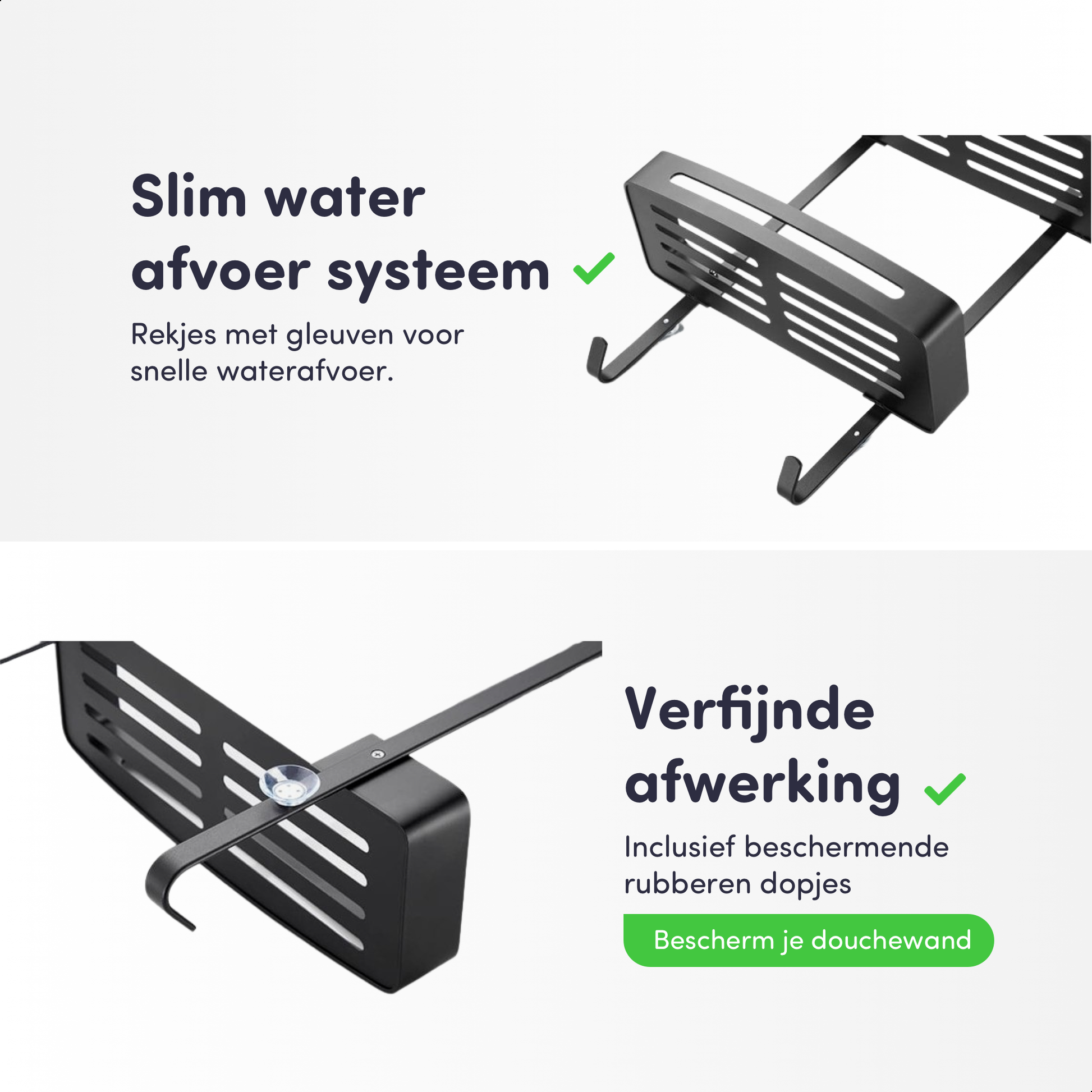 Doucherek - 2 Laags - Doucherek zonder Boren - EAVY.NL