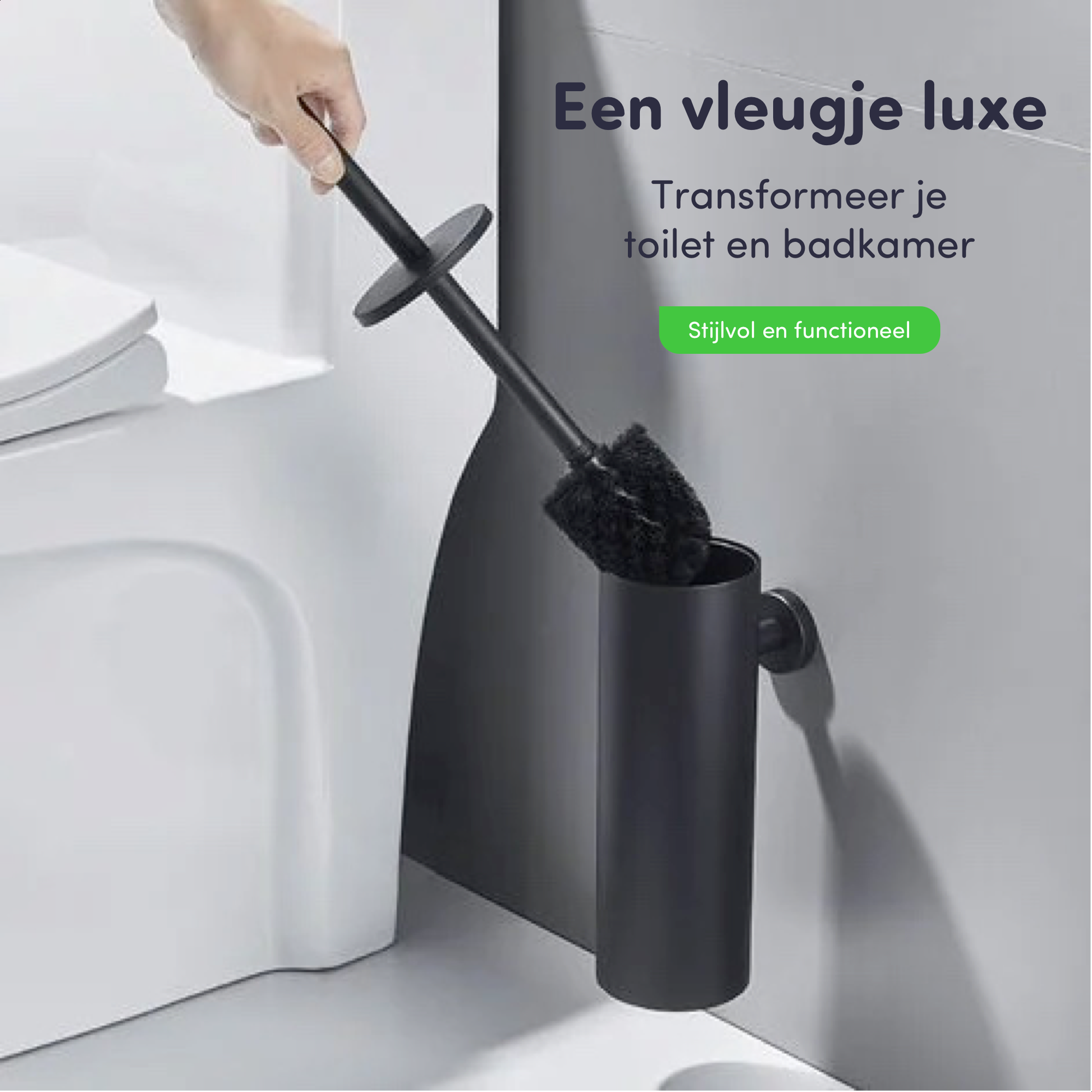 luxe borstel wc toilet badkamer