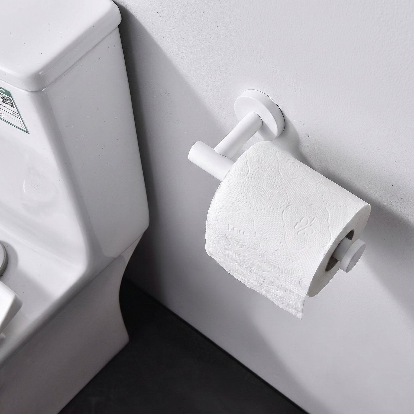 EAVY - Toiletrolhouder Wit- Boren - Schroef