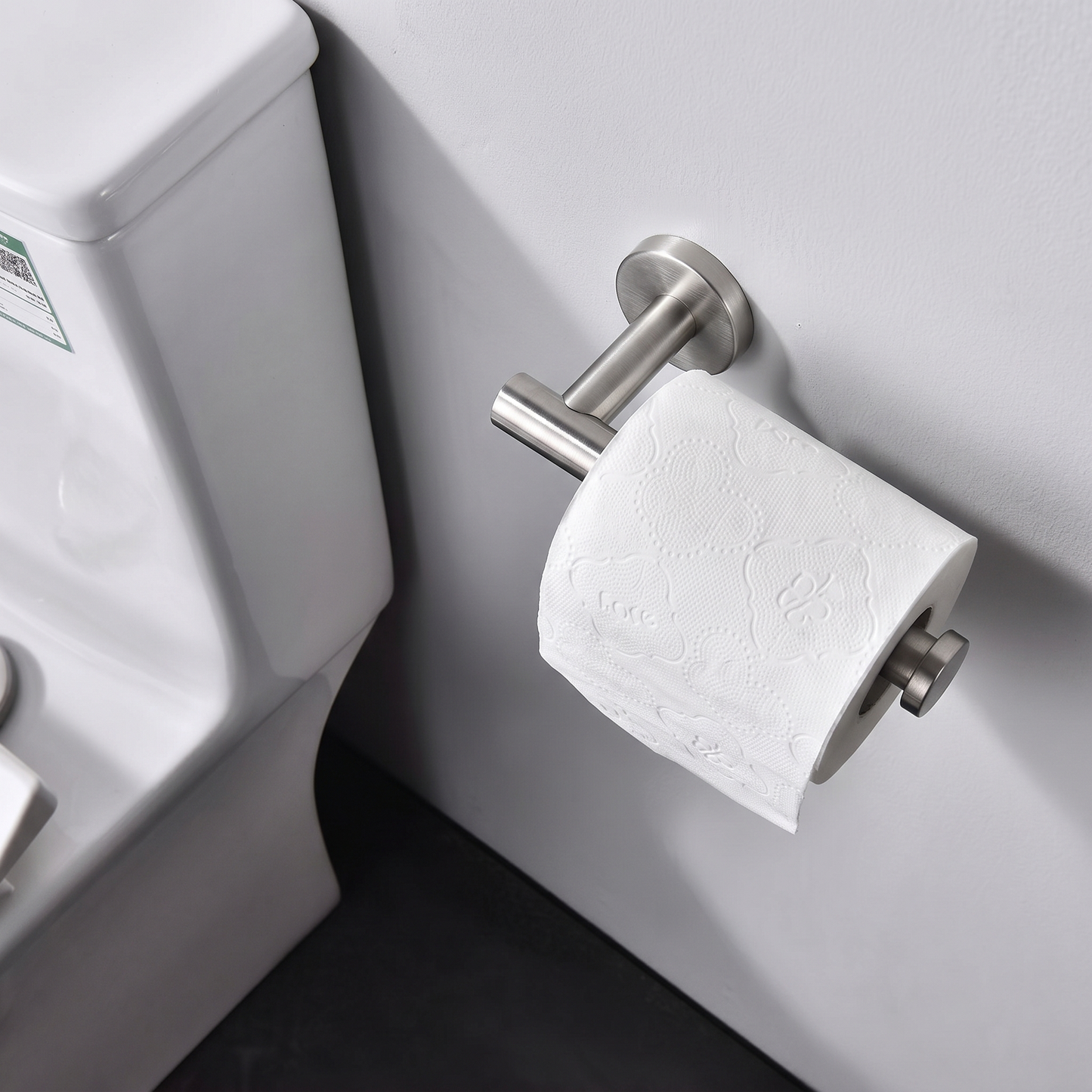 EAVY - Toiletrolhouder Zilver / RVS - Boren - Schroef