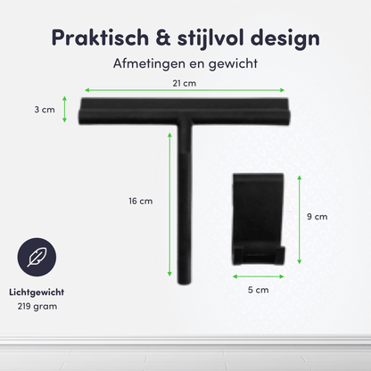Afmetingen douchewisser