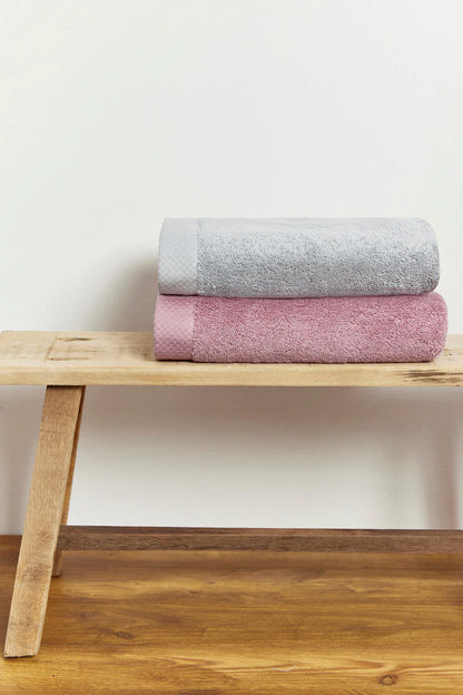 Badhanddoek 50x100 cm (8 stuks) - Luxe hotel kwaliteit - Oud Roze