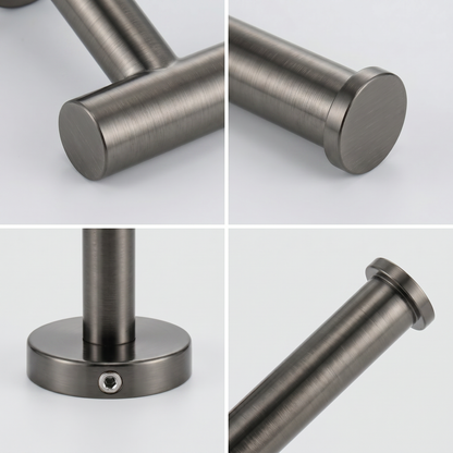 EAVY - Toiletrolhouder Gun Metal - Boren - Schroef