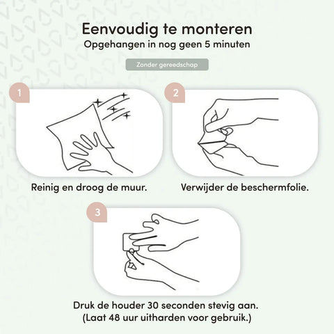 Bevestigen kinder kapstok haakje
