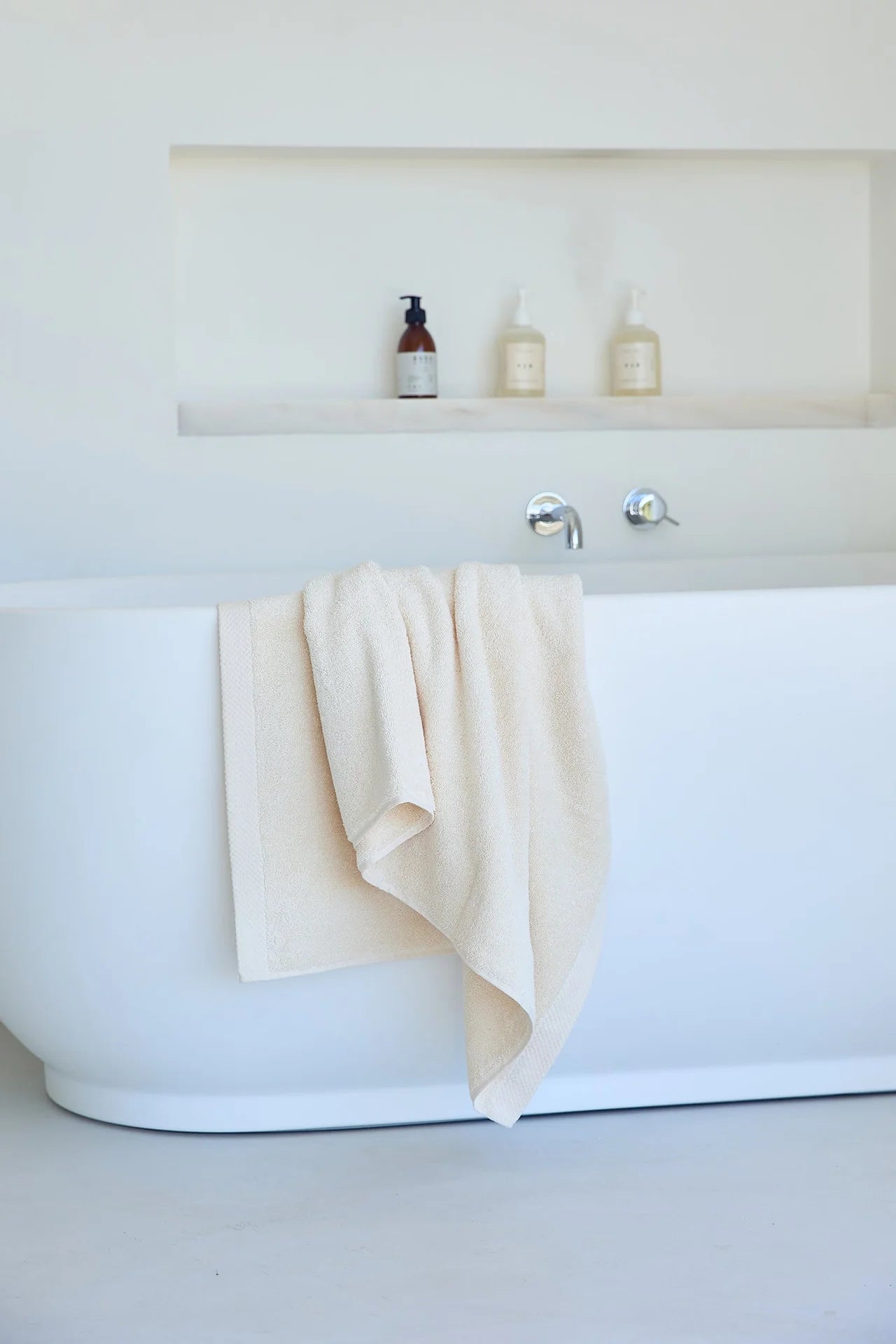 Badhanddoek 50x100 cm (8 stuks) - Luxe hotel kwaliteit - Naturel