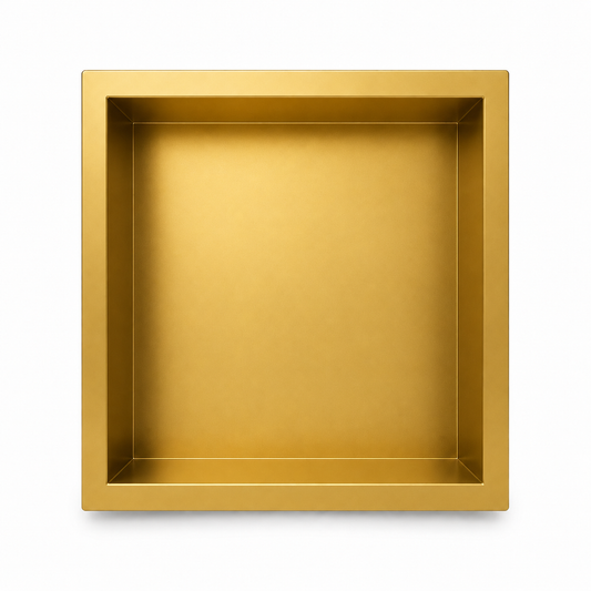 Inbouwnis Badkamer Goud | 30×30×10 cm | RVS