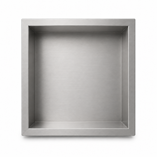 Inbouwnis Badkamer | 30×30×10 cm | RVS