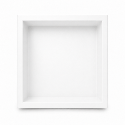 Inbouwnis Badkamer Wit | 30×30×10 cm | RVS