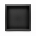 Inbouwnis Badkamer Zwart | 30×30×10 cm | RVS