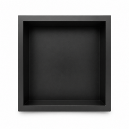 EAVY Inbouwnis Badkamer Zwart, 30×30×10 cm, RVS
