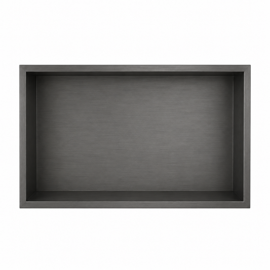 Inbouwnis Badkamer Gunmetal | 60×30×10 cm | RVS