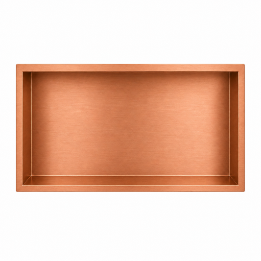 Inbouwnis Badkamer Koper | 60×30×10 cm | RVS