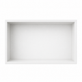 Inbouwnis Badkamer Wit | 60×30×10 cm | RVS
