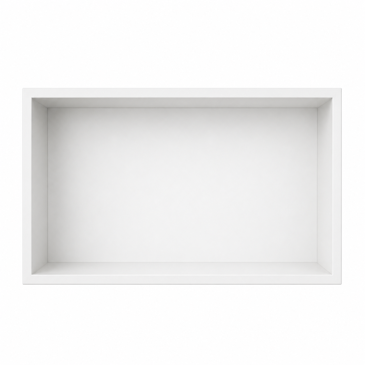 Inbouwnis Badkamer Wit | 60×30×10 cm | RVS