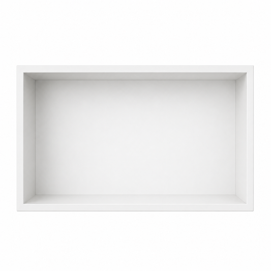 Inbouwnis Badkamer Wit | 60×30×10 cm | RVS