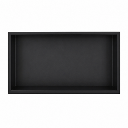 Inbouwnis Badkamer Zwart | 60×30×10 cm | RVS