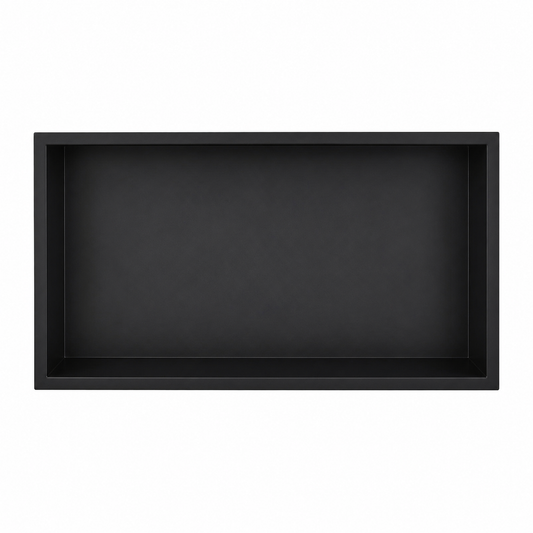 Inbouwnis Badkamer Zwart | 60×30×10 cm | RVS