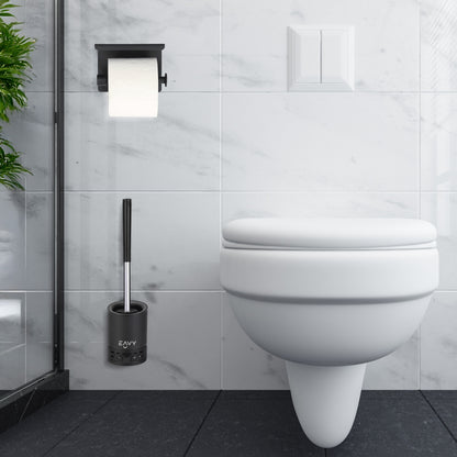 EAVY WC Rolhouder met Plankje & Toiletborstel (BUNDEL)