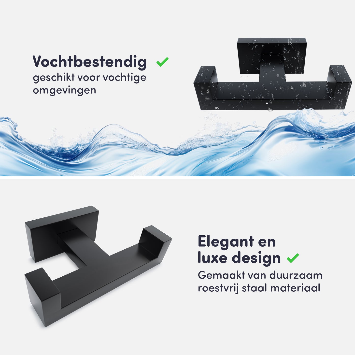EAVY - Handdoekhaak (1 stuks) - Schroef