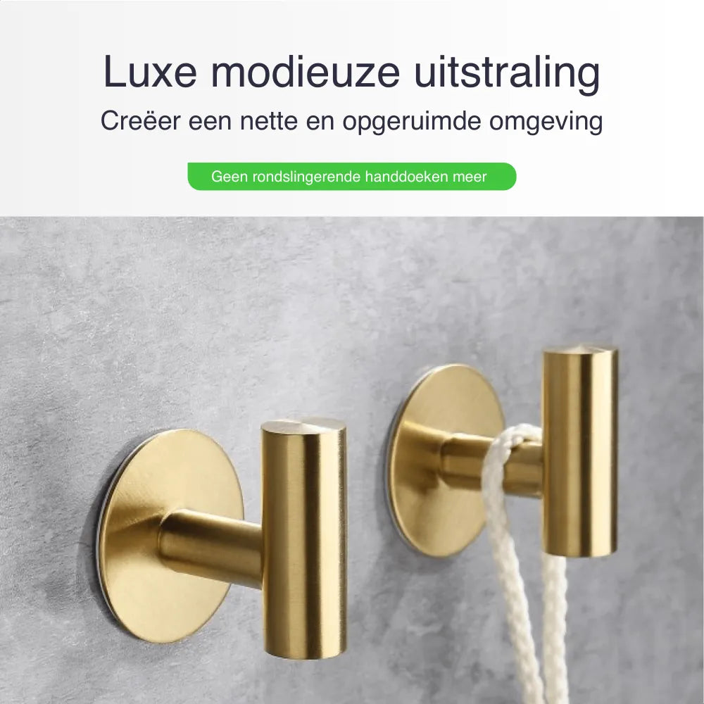 Luxe Handdoekhaakjes Goud