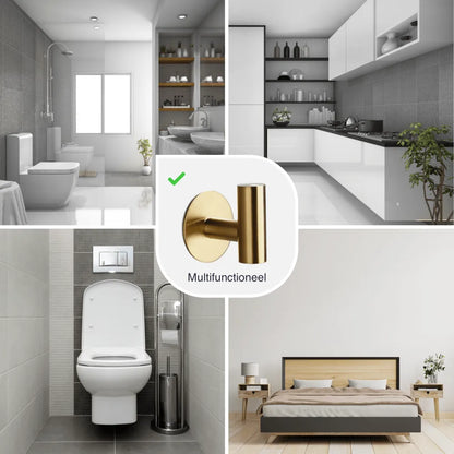 Multifunctionele Handdoekhaakjes Goud