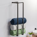 EAVY Handdoekenrek - 70x20x14 - Handdoekrek Mat Zwart - RVS