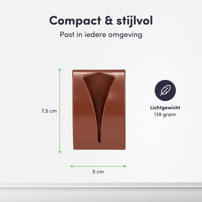 afmetingen handdoekhaakje zelfklevend rose