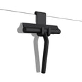 EAVY Luxe Douchewisser met Ophanghaak - Raamwisser - Trekker - Siliconen - Zwart