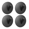EAVY - Set van 4 Zelfklevende handdoekhaakjes RVS - Gunmetal